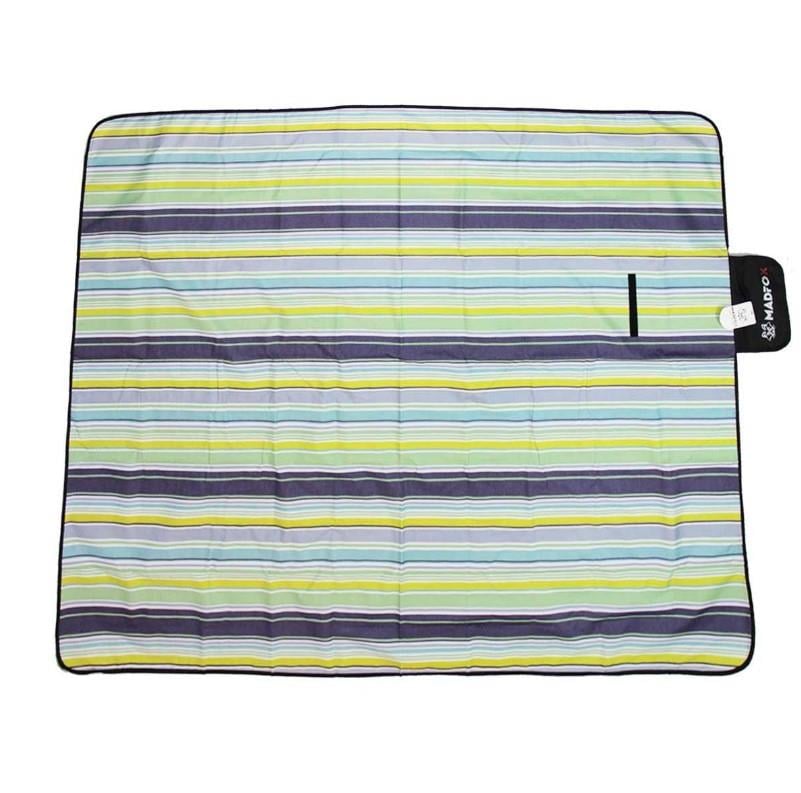 Madfox Skyloft Su Gecirmez Piknik Kamp Örtüsü Blue Stripe
