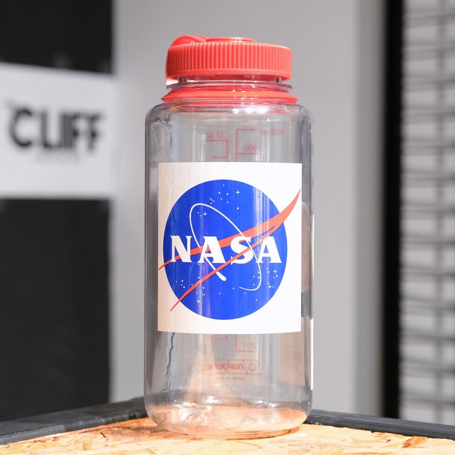 Nalgene 32oz WM Clr / Rd Cap Nasa Globe Limited Edition Tritan Suluk