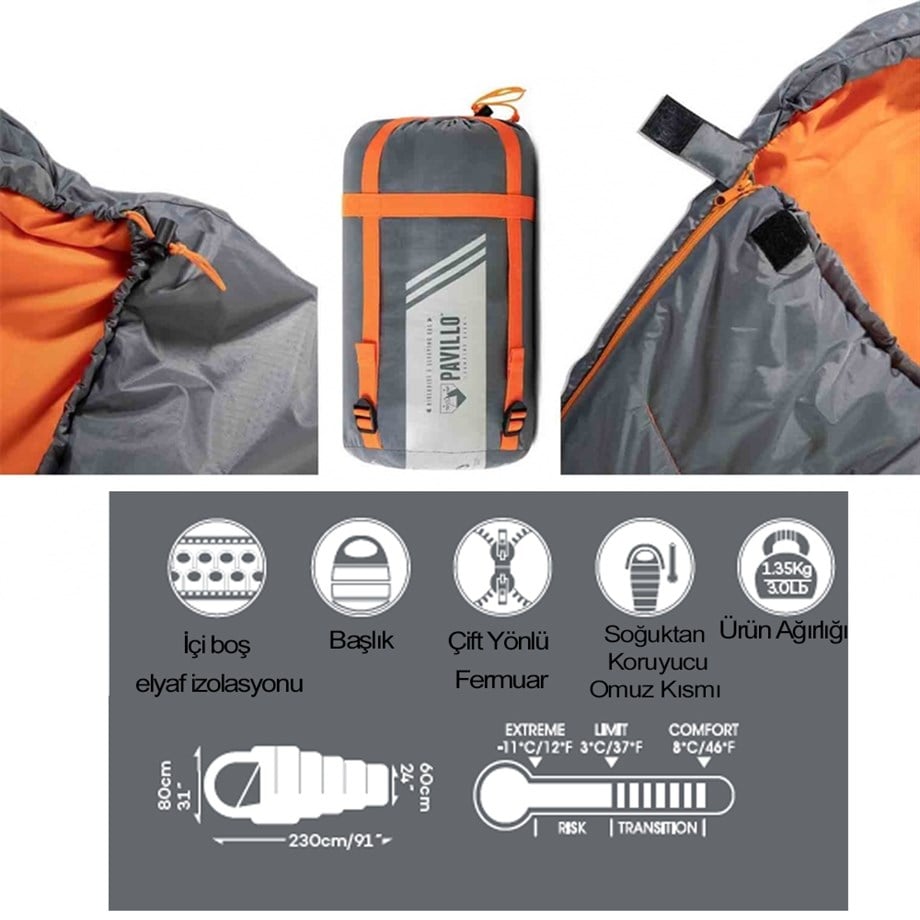 Pavillo 68103 Hiberhide Uyku Tulumu (230*80*60cm)