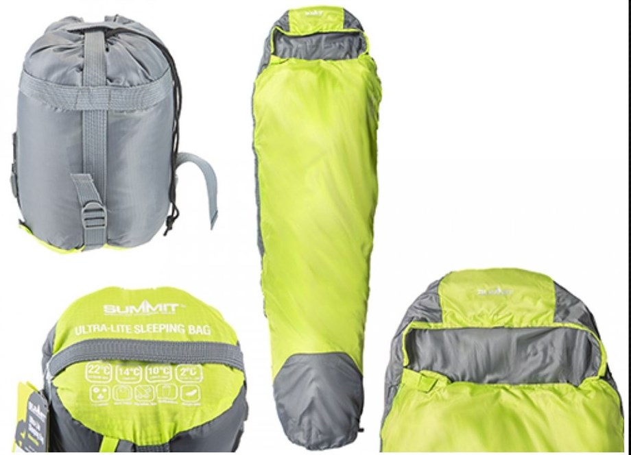 Summit Ultralite Uyku Tulumu Yellow-Grey