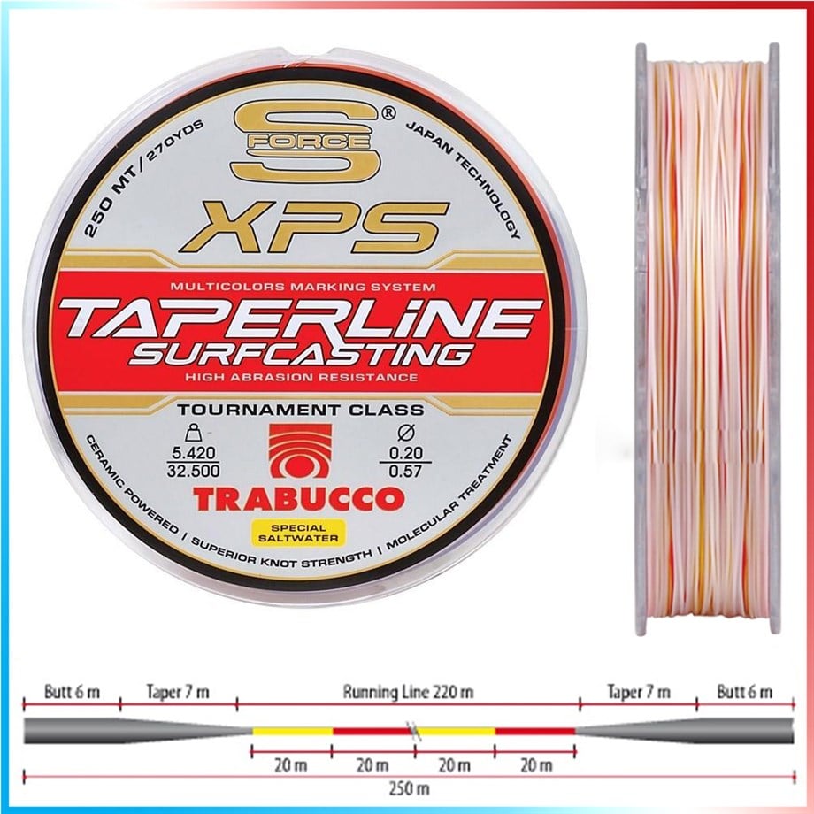 Trabucco S-Force Xps Taperline Surfcasting Monoflament Misina