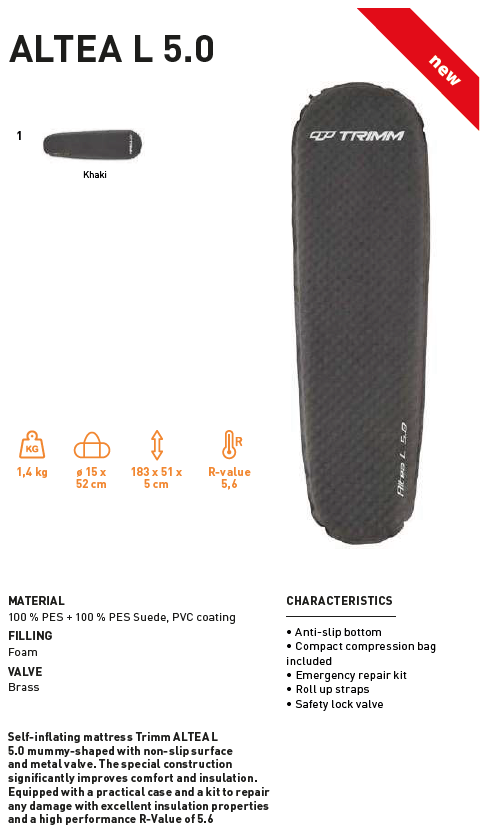 Trimm Altea L Şişme Mat - Haki