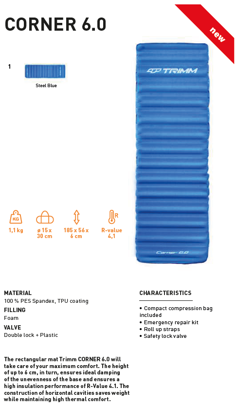 Trimm Corner Şişme Mat - Mavi