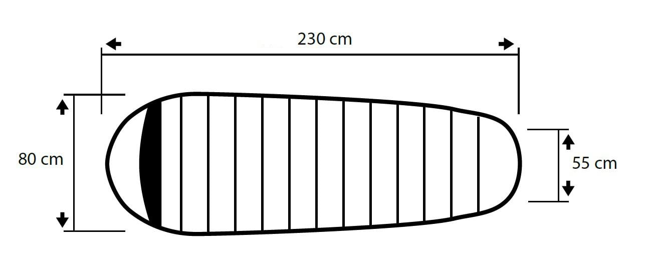 Trimm Festa -10'C Cibinlikli Ultralight Uyku Tulumu - 195R, Kırmızı