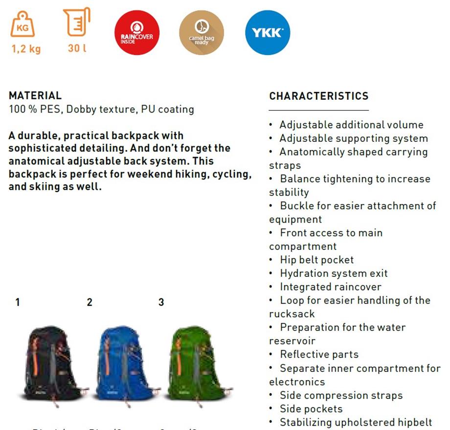 Trimm Manta Sırt Çantası - 30 Litre, Yeşil