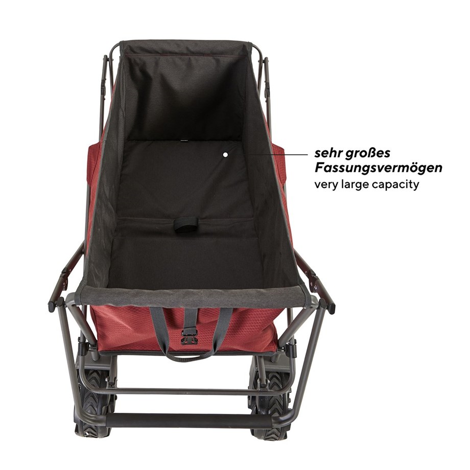 Uquip Buddy Katlanabilir Her Zemin için İdeal Yük Taşıma Aracı Mahogany-Melange