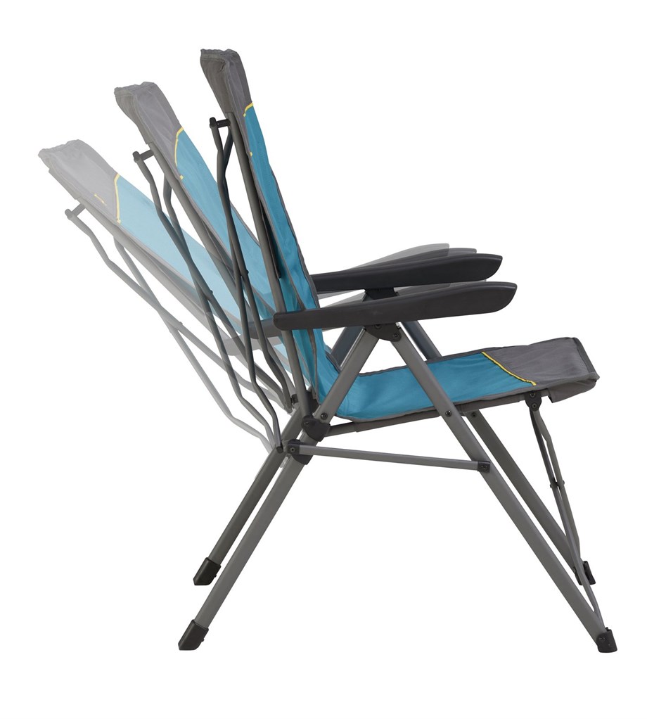 UQUIP Justy 3 Pozisyonlu Relax Konforlu & Takviyeli Katlanır Kamp Sandalyesi Petrol