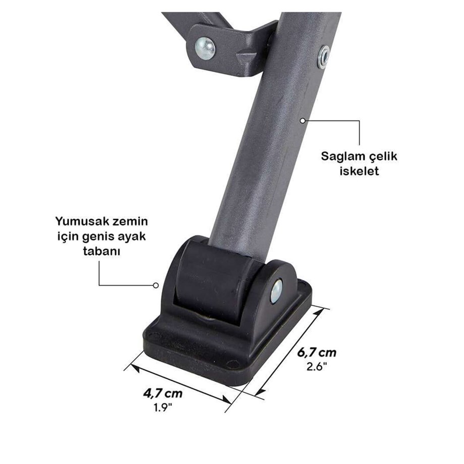 Uquip Roxy Yüksek Konforlu & Takviyeli Katlanır Kamp Sandalyesi Mahogany-Melange