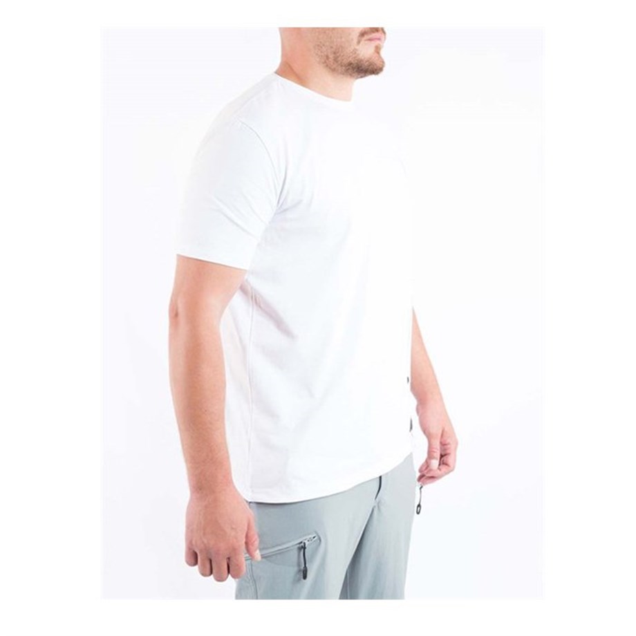 VAV Baseti-02 Yuv. Yaka Tişört Beyaz Dağcı D. XL