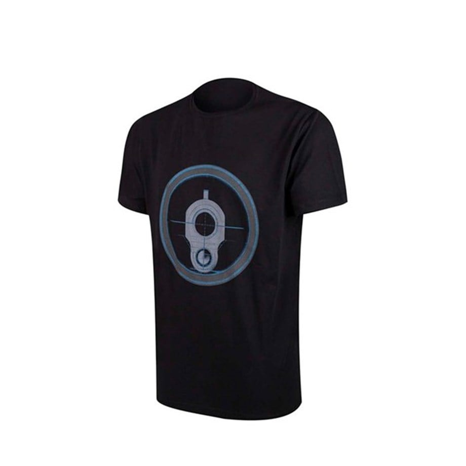 VAV Baseti-02 Yuv. Yaka Tişört Siyah Hedef D. M