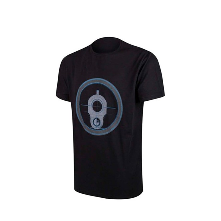 VAV Baseti-02 Yuv. Yaka Tişört Siyah Hedef D. S