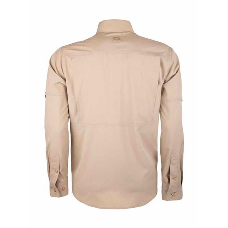 VAV Uzun Kol Gömlek Tacflex-02 Koyu Bej L