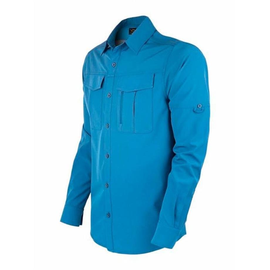 VAV Uzun Kol Gömlek Tacflex-02 Mavi L