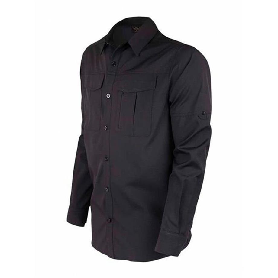 VAV Uzun Kol Gömlek Tacflex-02 Siyah XXL