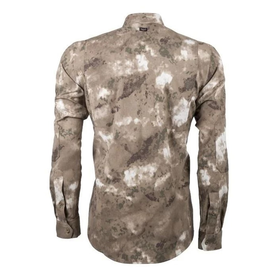 VAV Uzun Kol Gömlek Tactek-01 Kahverengi Kamo XXS