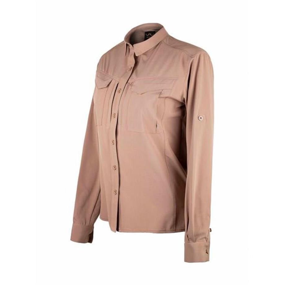 VAV Uzun Kol Kadın Gömlek WFLEX01 Bej M