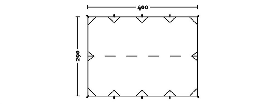 Wechsel Tarp 'S' TL ( 400 x 290 cm ) Green