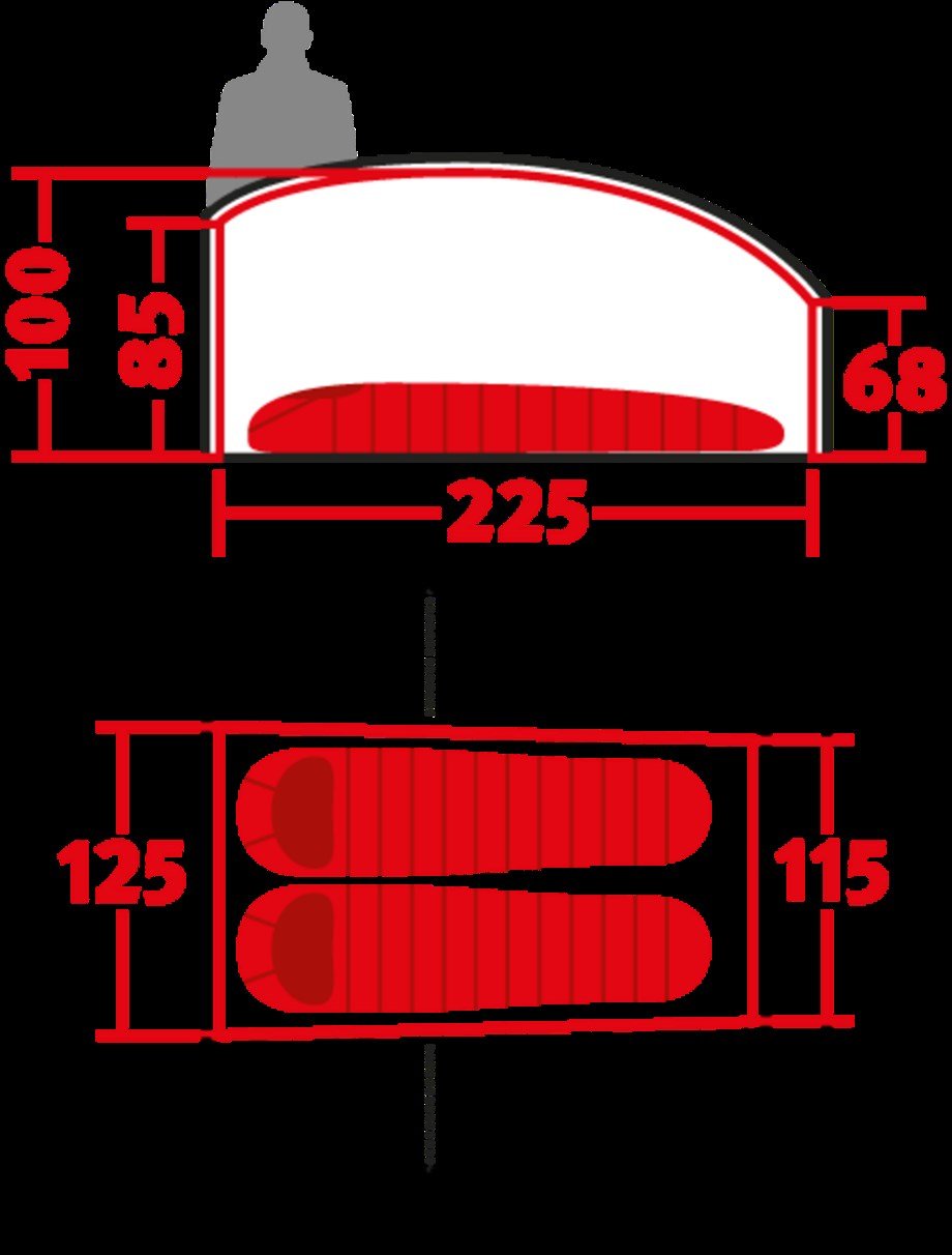 Wechsel Venture 2 Ultralight İki Kişilik Çadır Grey