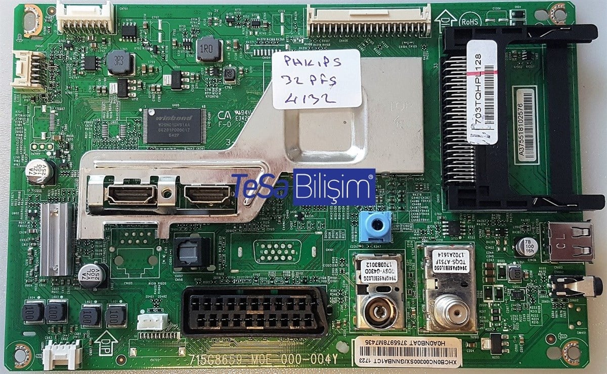715G8659-M01-000-004Y, 703TQHPL128, PHILIPS 32PFS4132/12, ANAKART, MAINBOARD