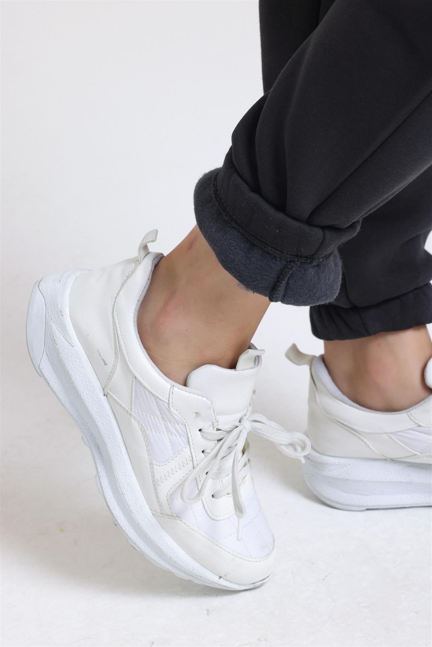 İçi Polarlı Üç İplik Jogger Eşofman Altı - Antrasit