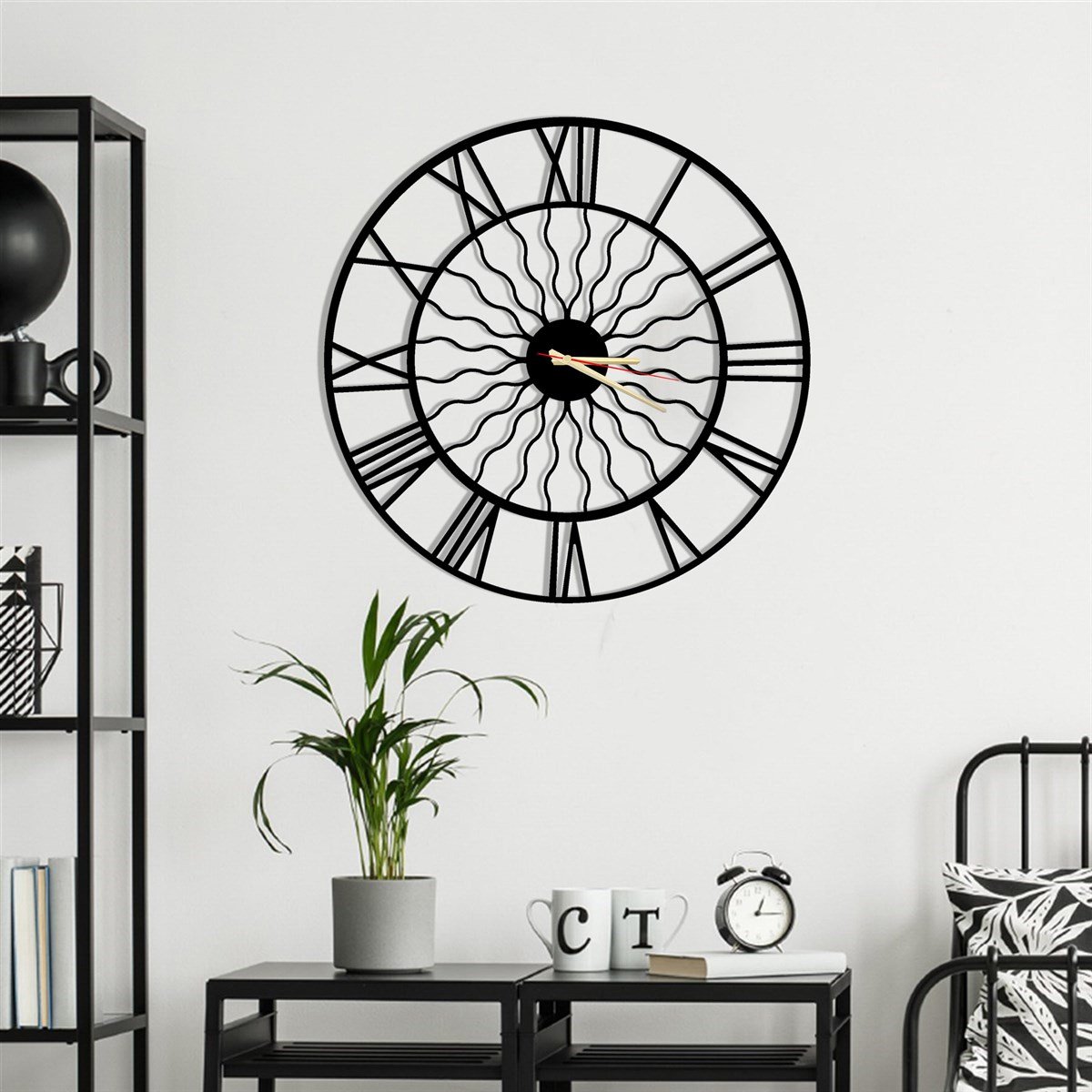 Ondulée Horloge Murale