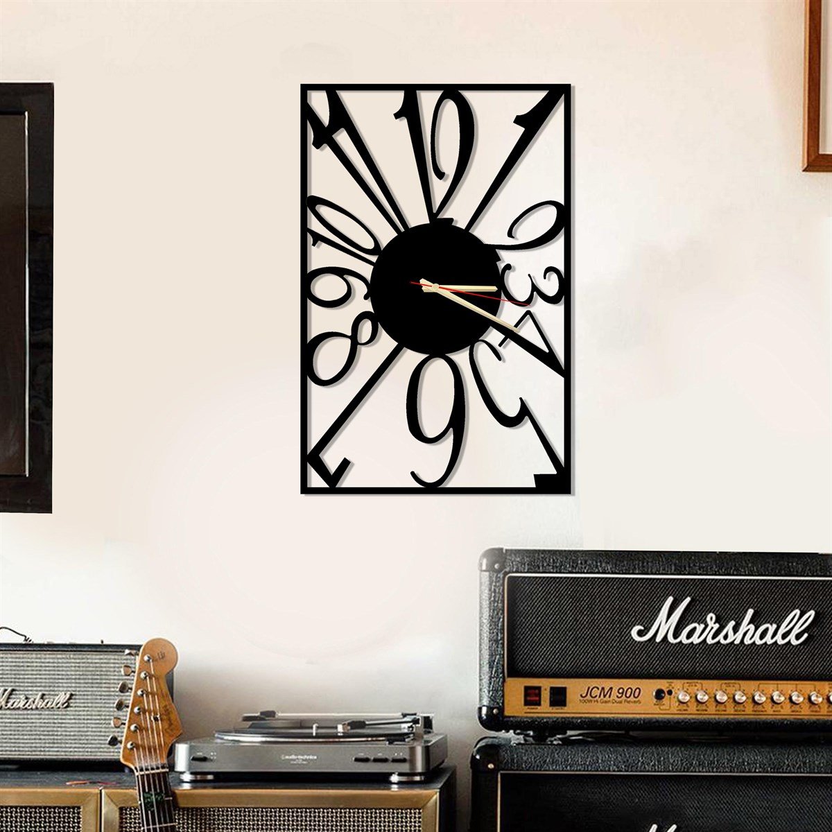 Rectangle-2 Horloge Murale