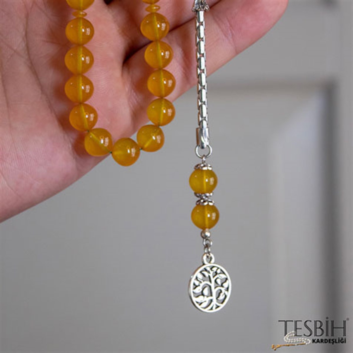 Bilek Boy Sıkma Kehribar Tesbih tsb0210