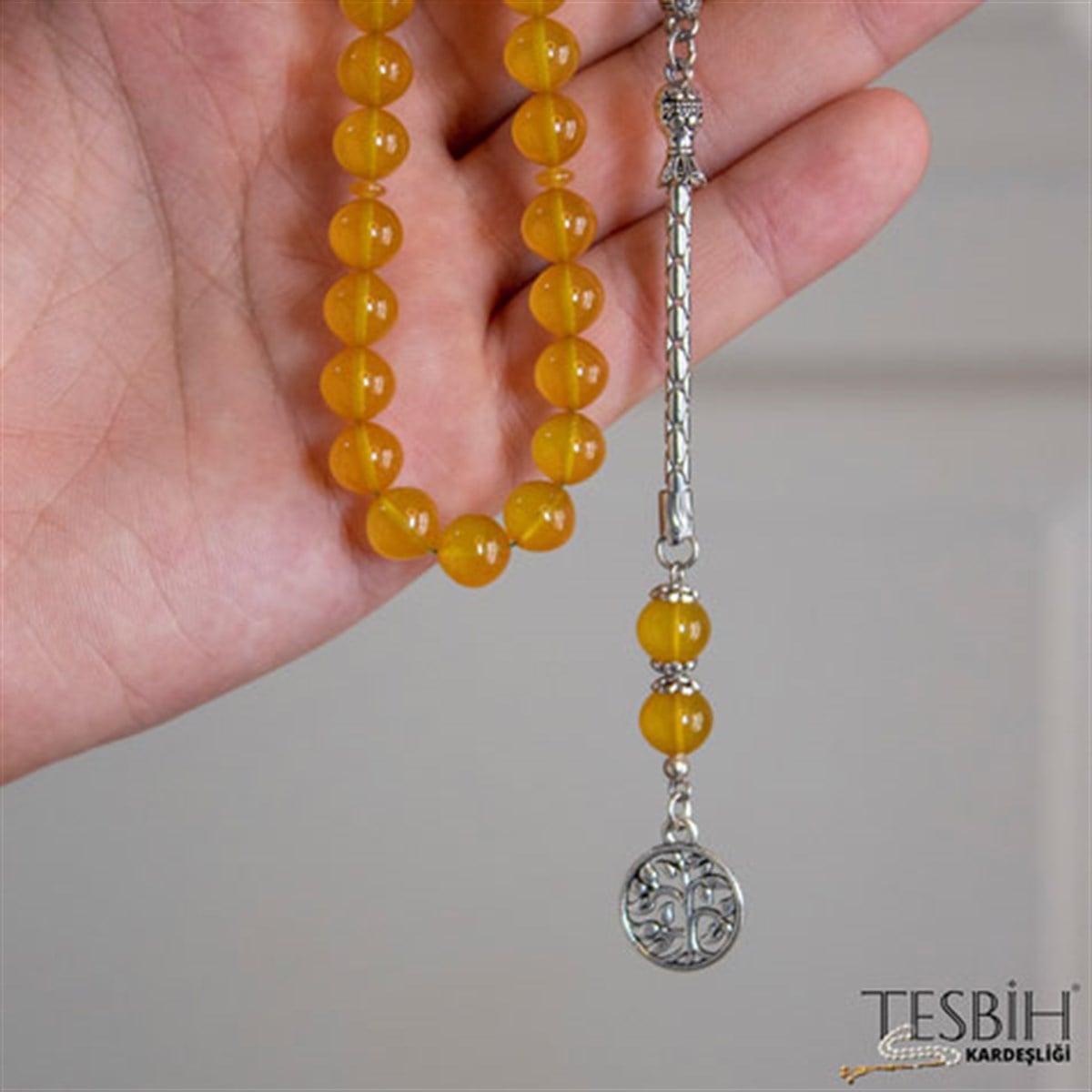 Bilek Boy Sıkma Kehribar Tesbih tsb0210