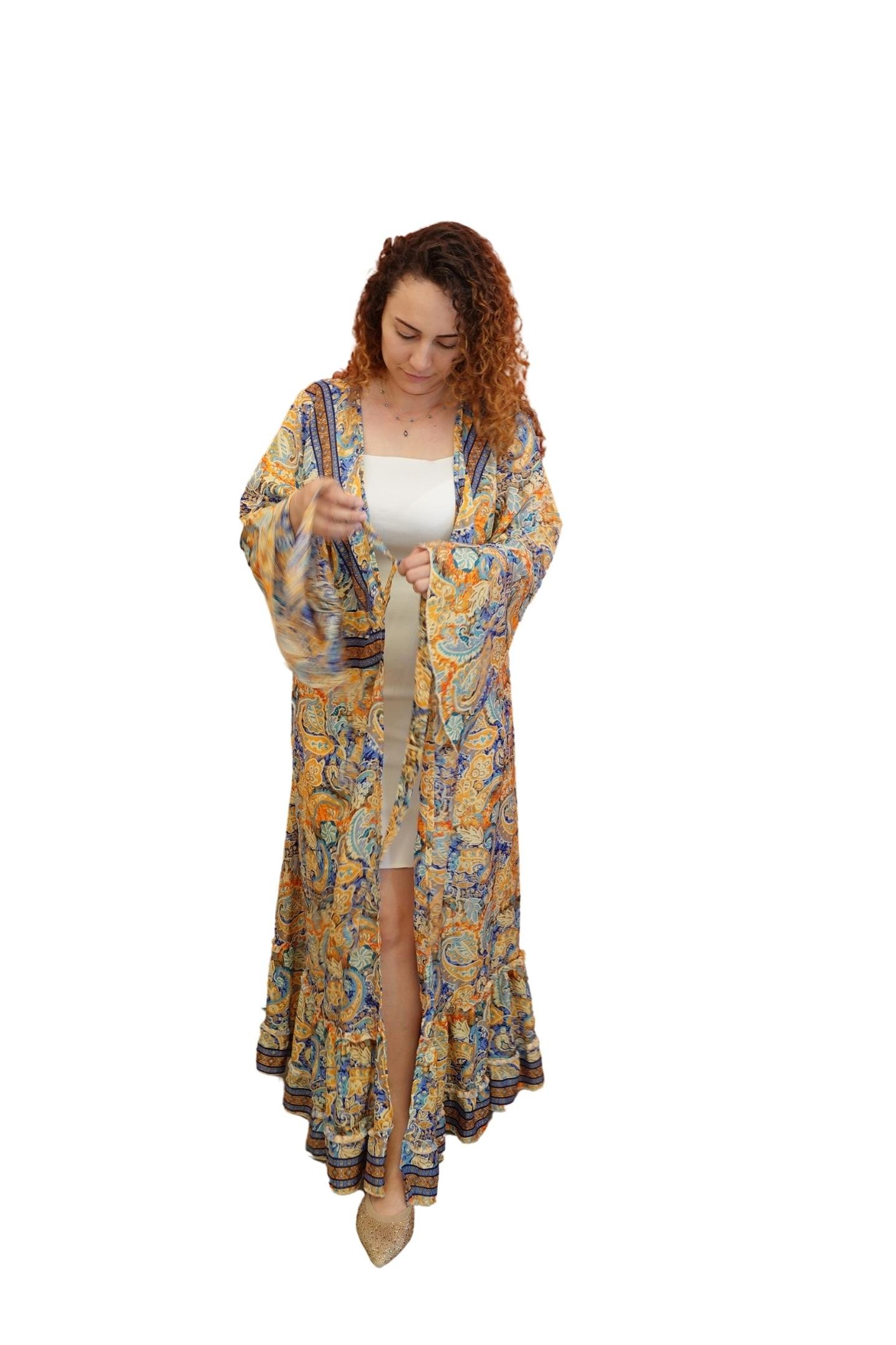 Bağlamalı Elbise Kimono