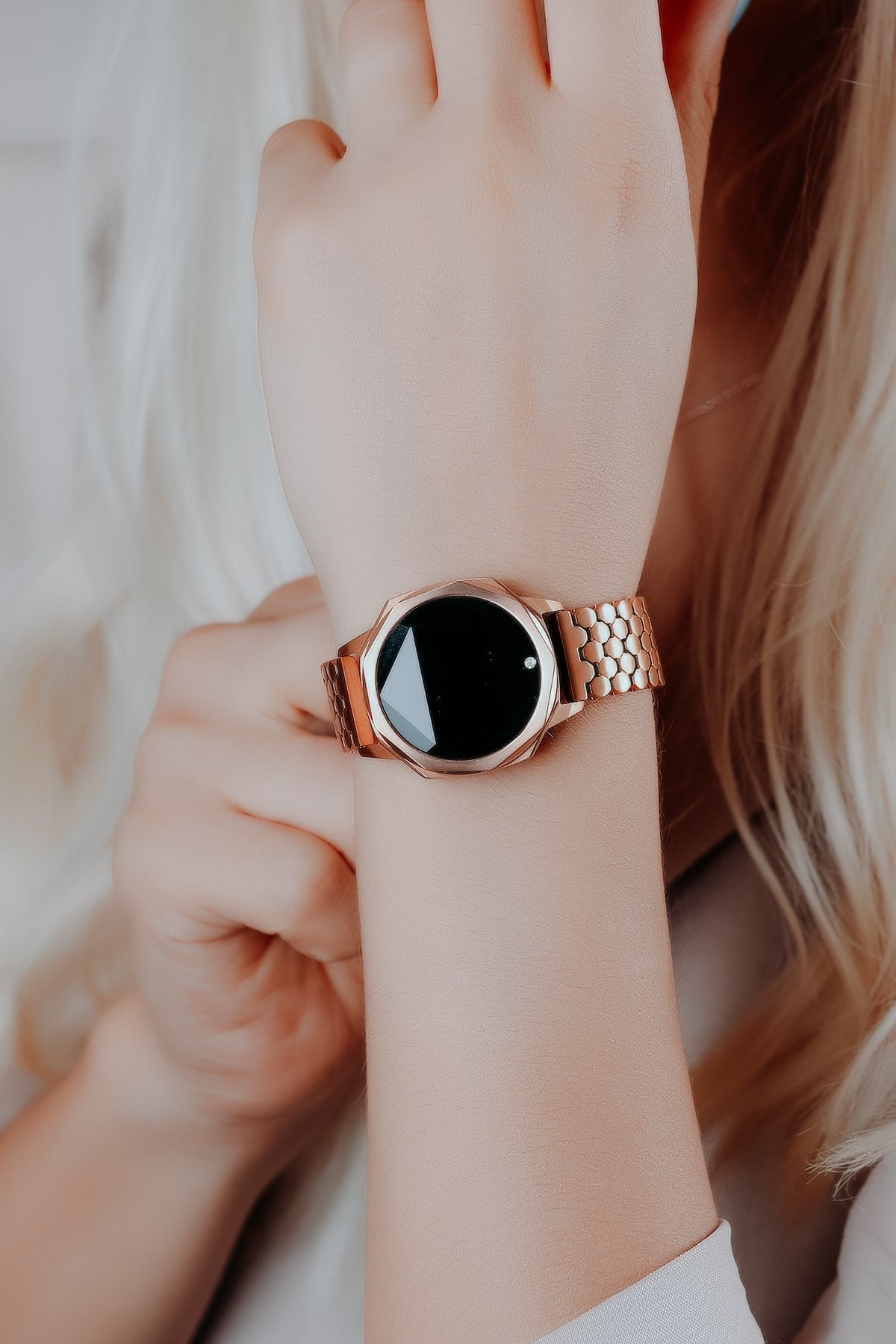 ALYANAKLAR Upwatch Icon Bıg Rose Gold Swarovskı® Topaz Unisex Saat Upwatch