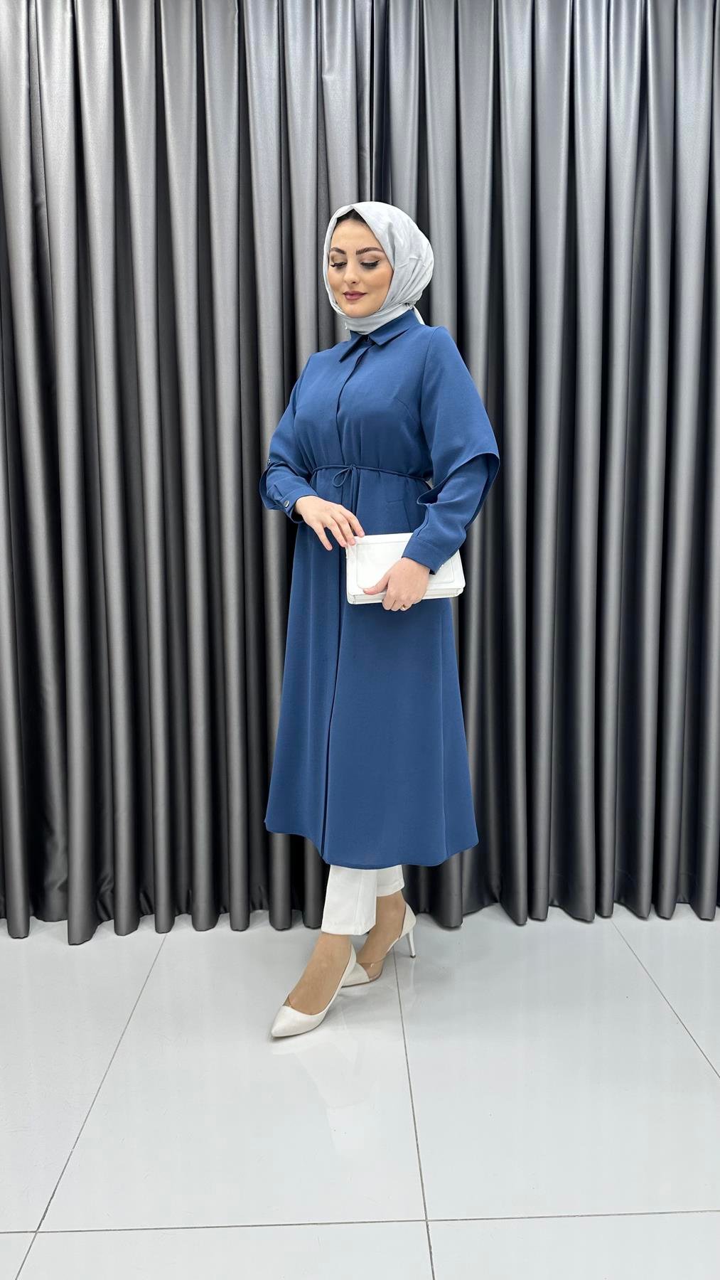 0001 Leona Giyçık-İndigo Mavi