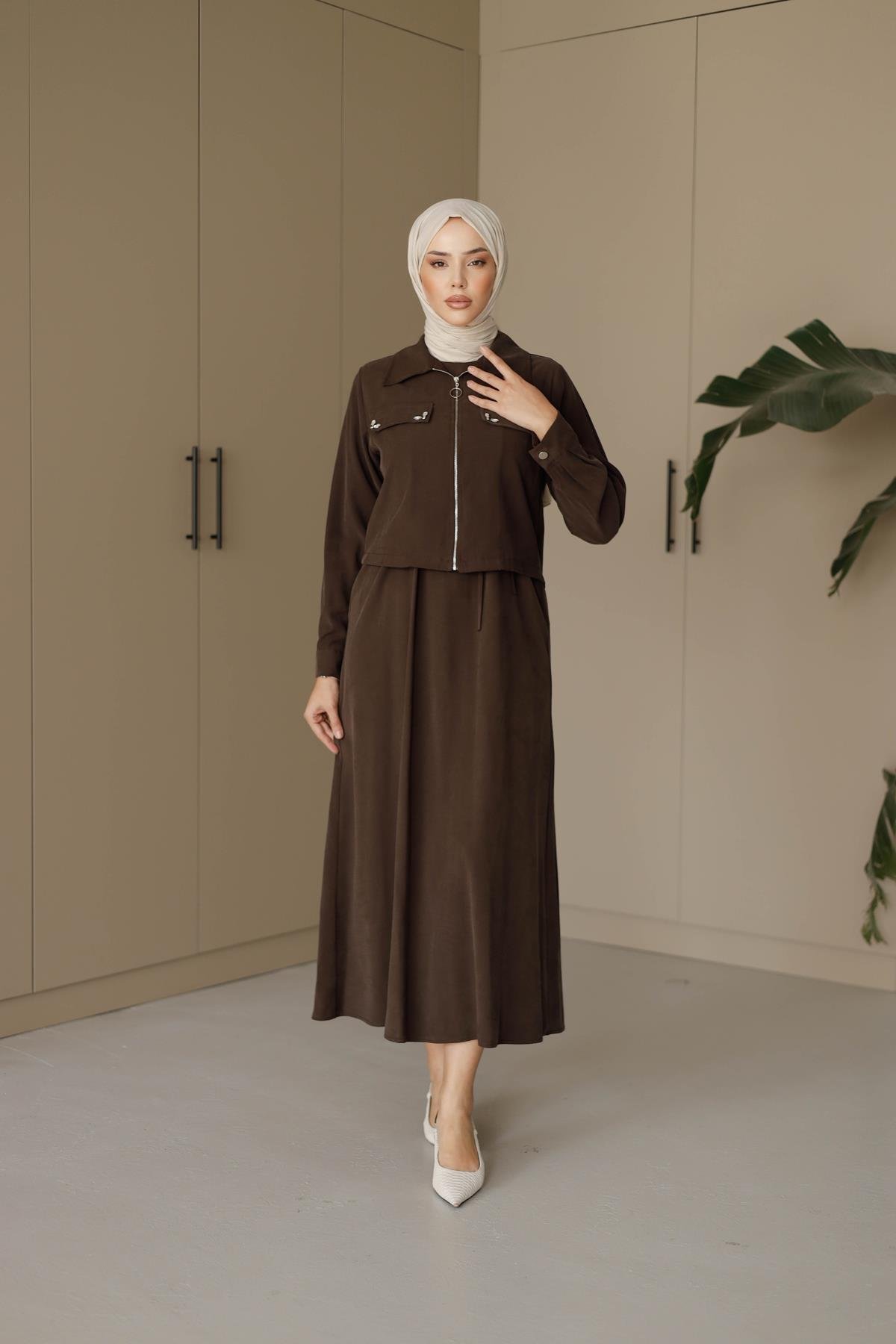 1035 Y Takım Elbise-Kahve Rengi