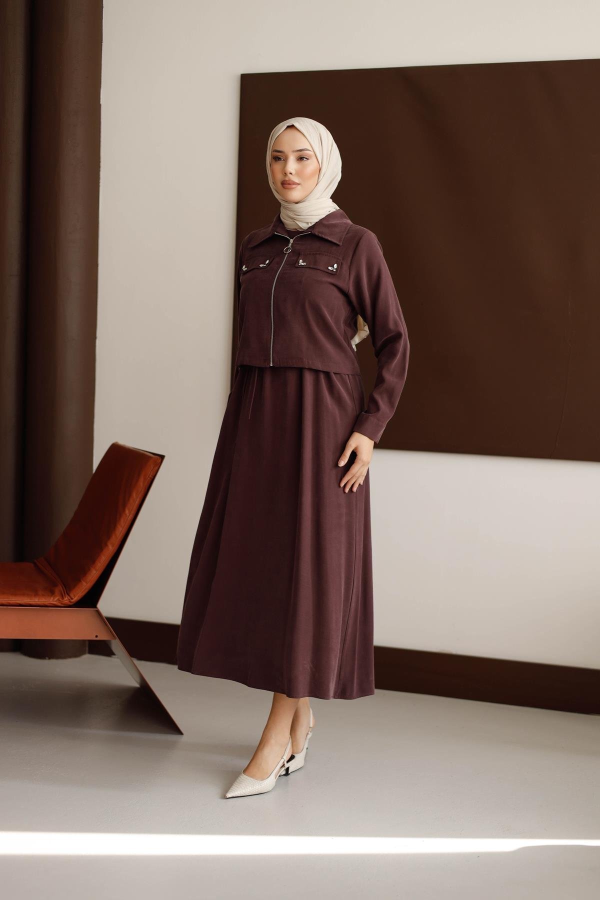 1035 Y Takım Elbise-Mor