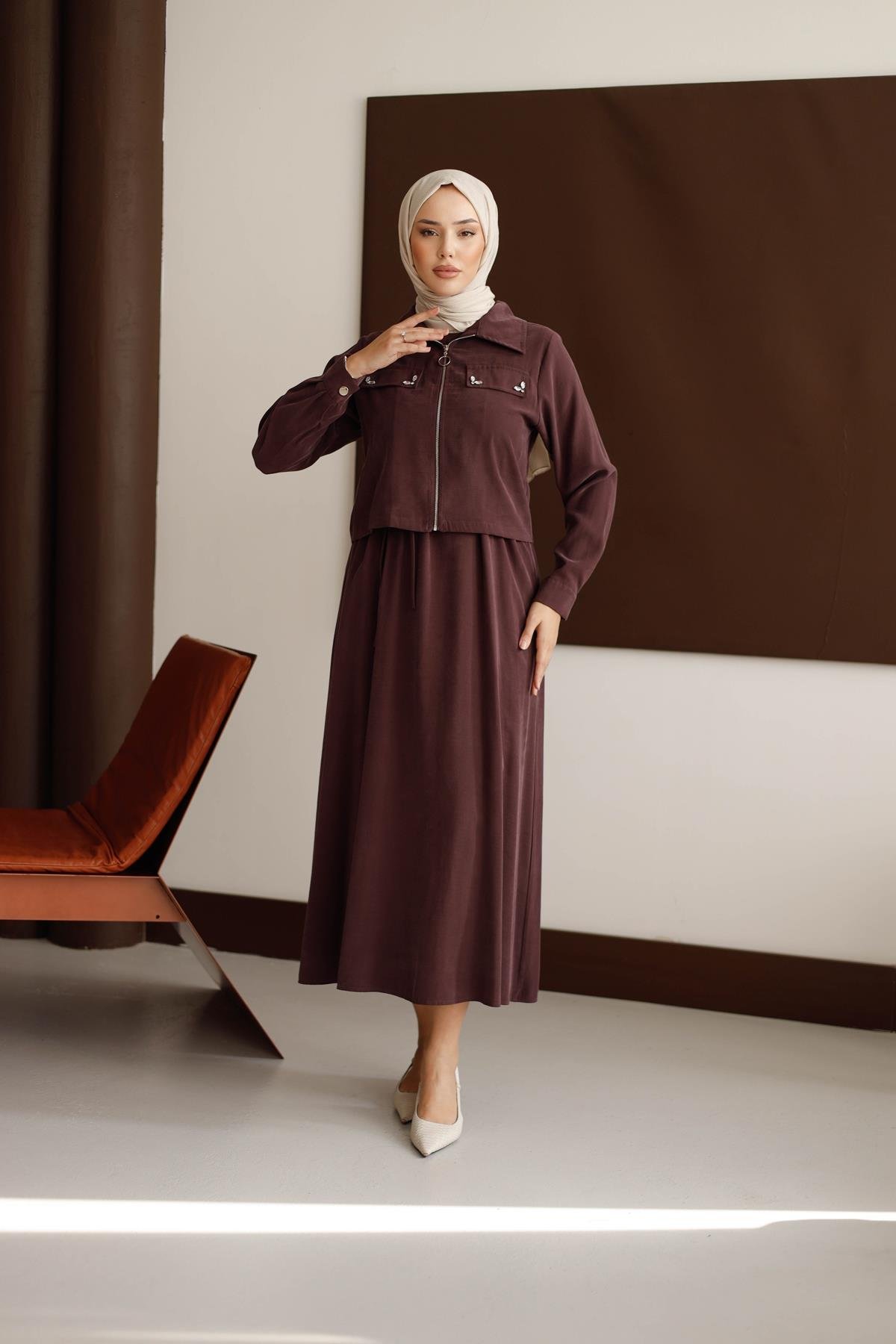 1035 Y Takım Elbise-Mor