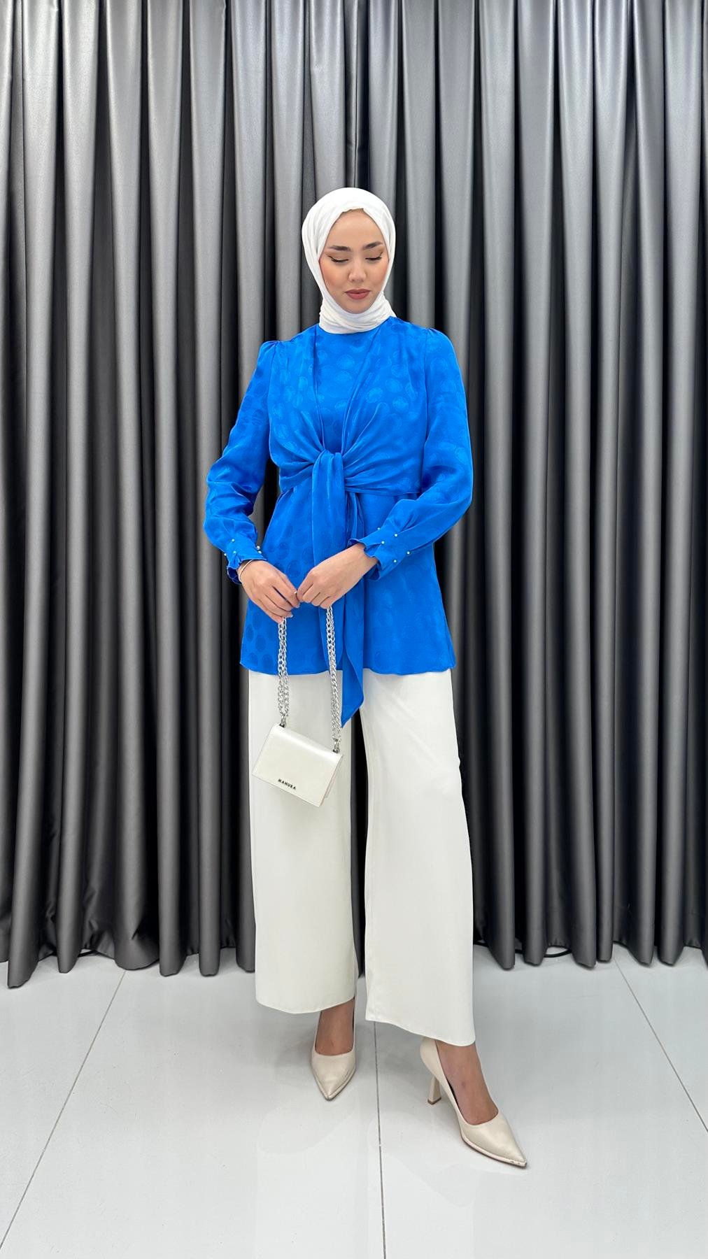 1142 Tidy Takım-Saks Mavi