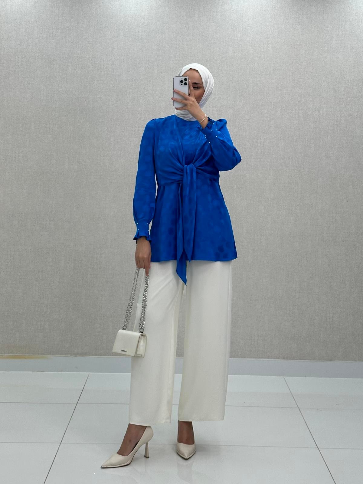 1142 Tidy Takım-Saks Mavi