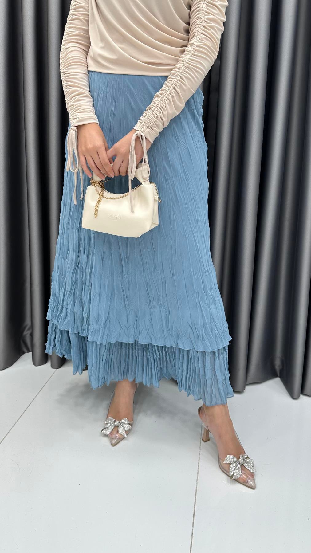 1161 O Bayan Etek-Mavi