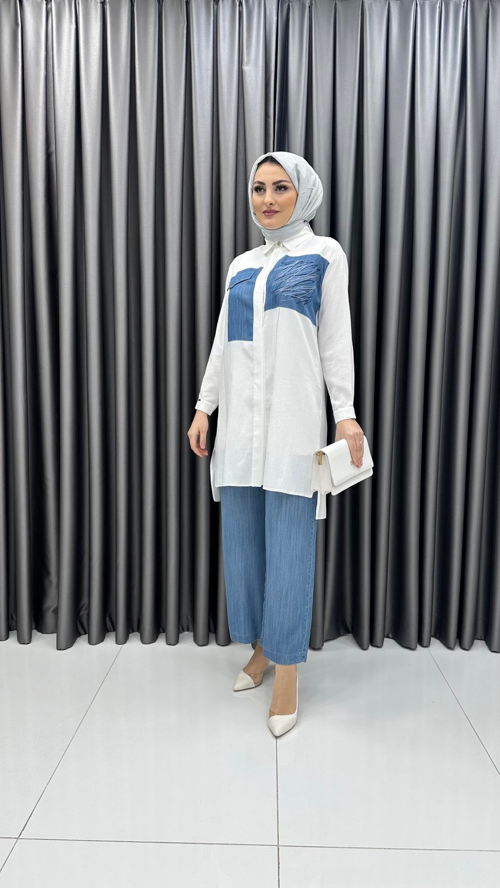 1371 Mistral Tunik-Mavi