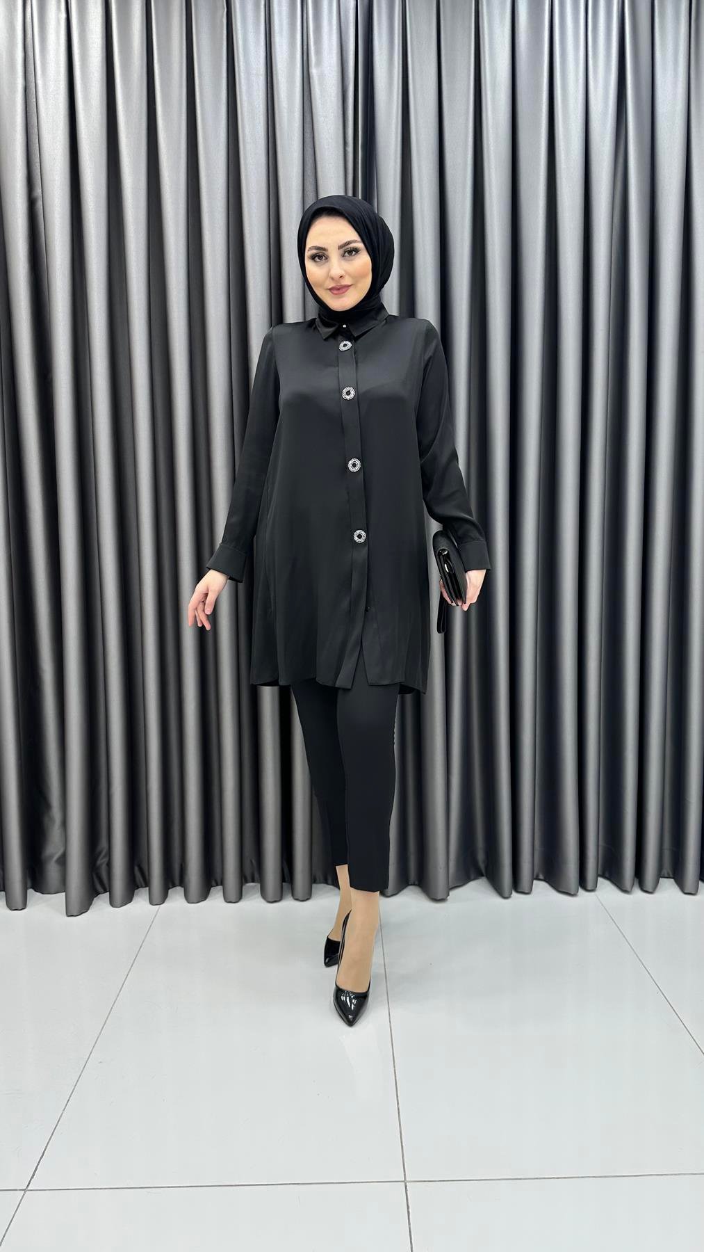 1450 Lagoon Tunik-Siyah