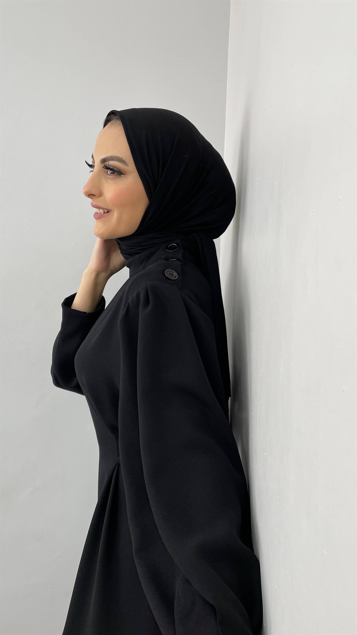 1522 R Düğmeli Elbise