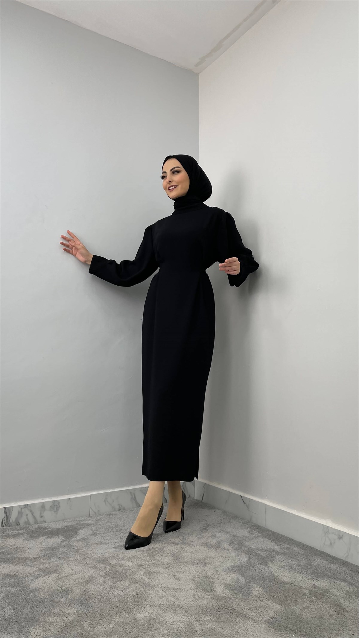 1522 R Düğmeli Elbise