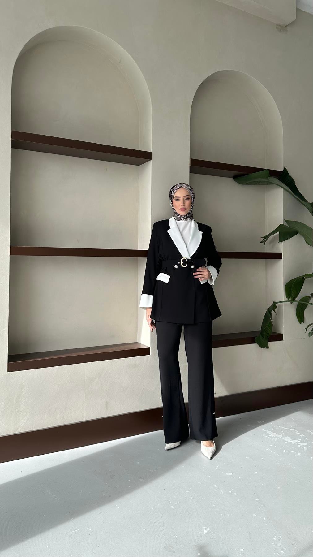 2375 O Bayan Takım-Siyah