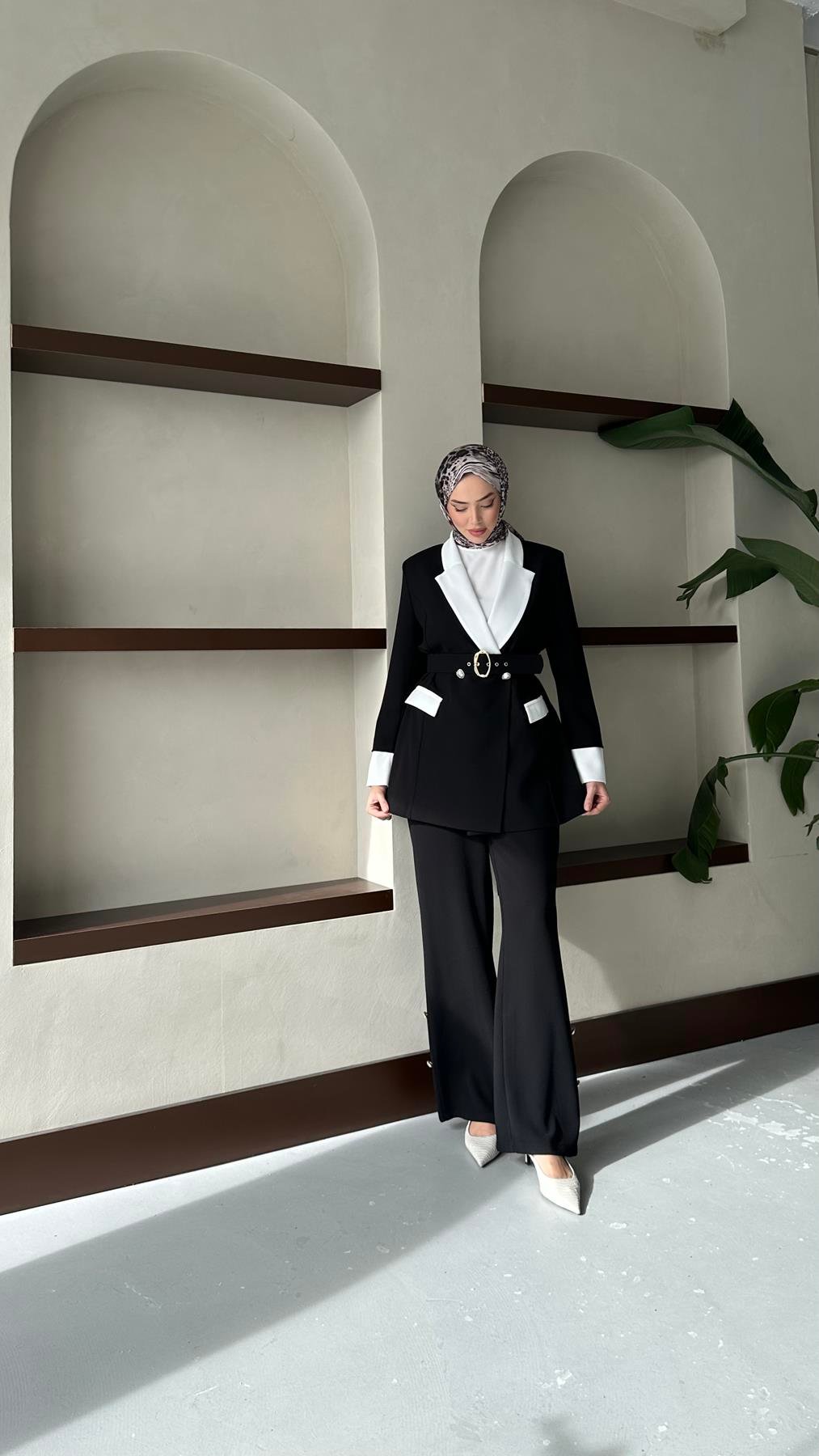 2375 O Bayan Takım-Siyah