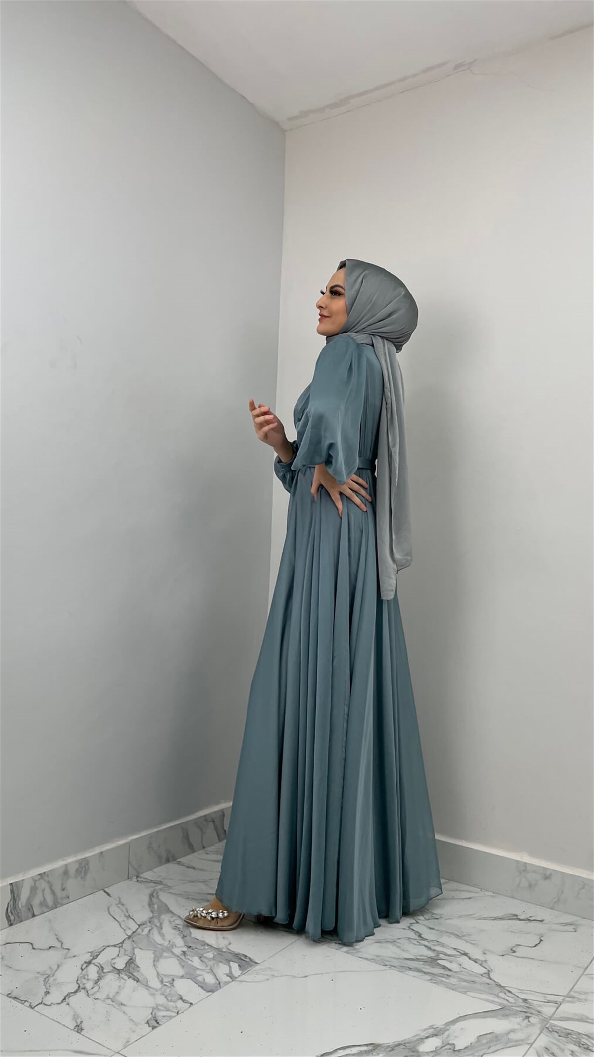 4055 Bayan Abiye Elbise