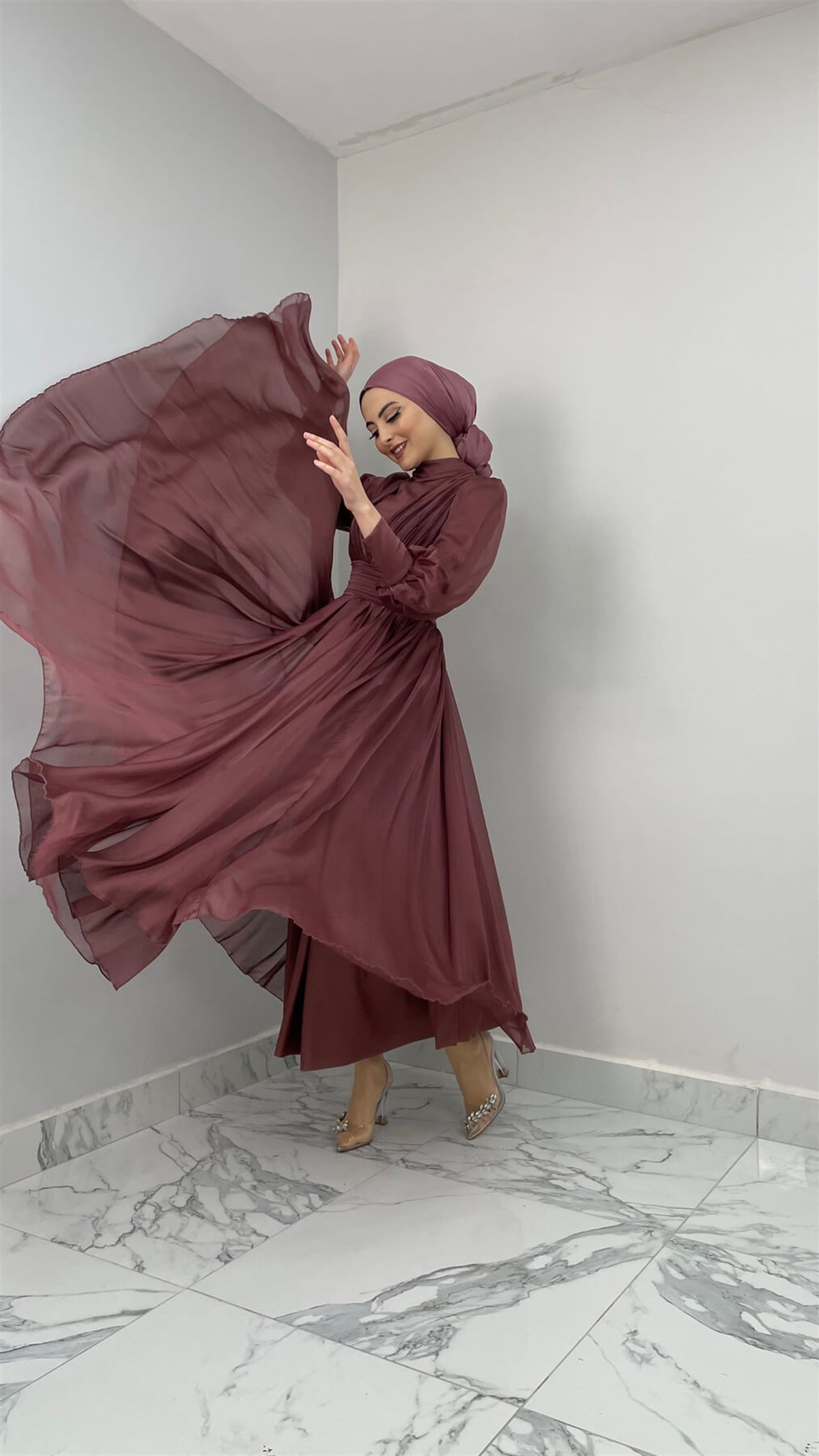 4377 Bayan Abiye Elbise