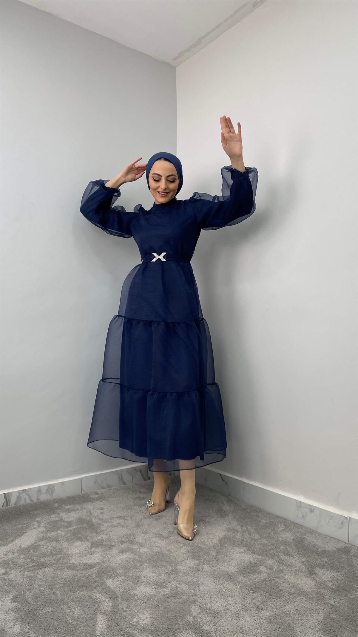 4454 R Bayan Abiye  Elbise