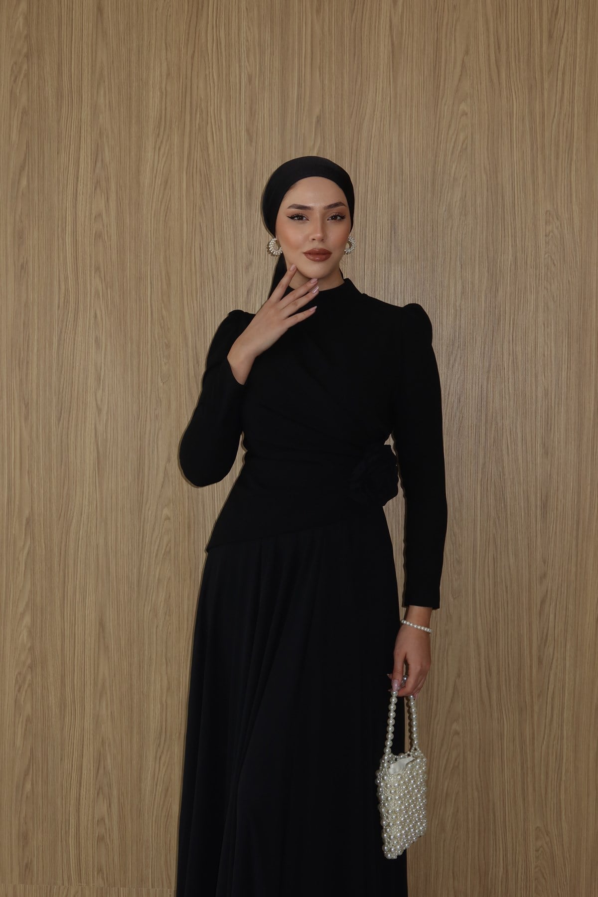 4525 T Nurseda Abiye-Siyah