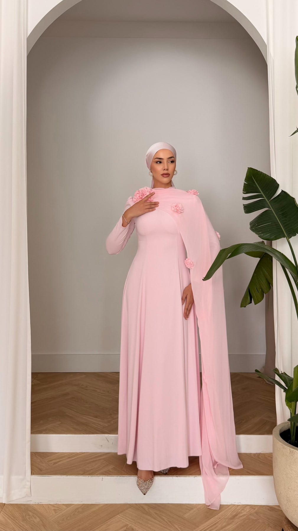 4562 T Feriha Abiye-Pembe