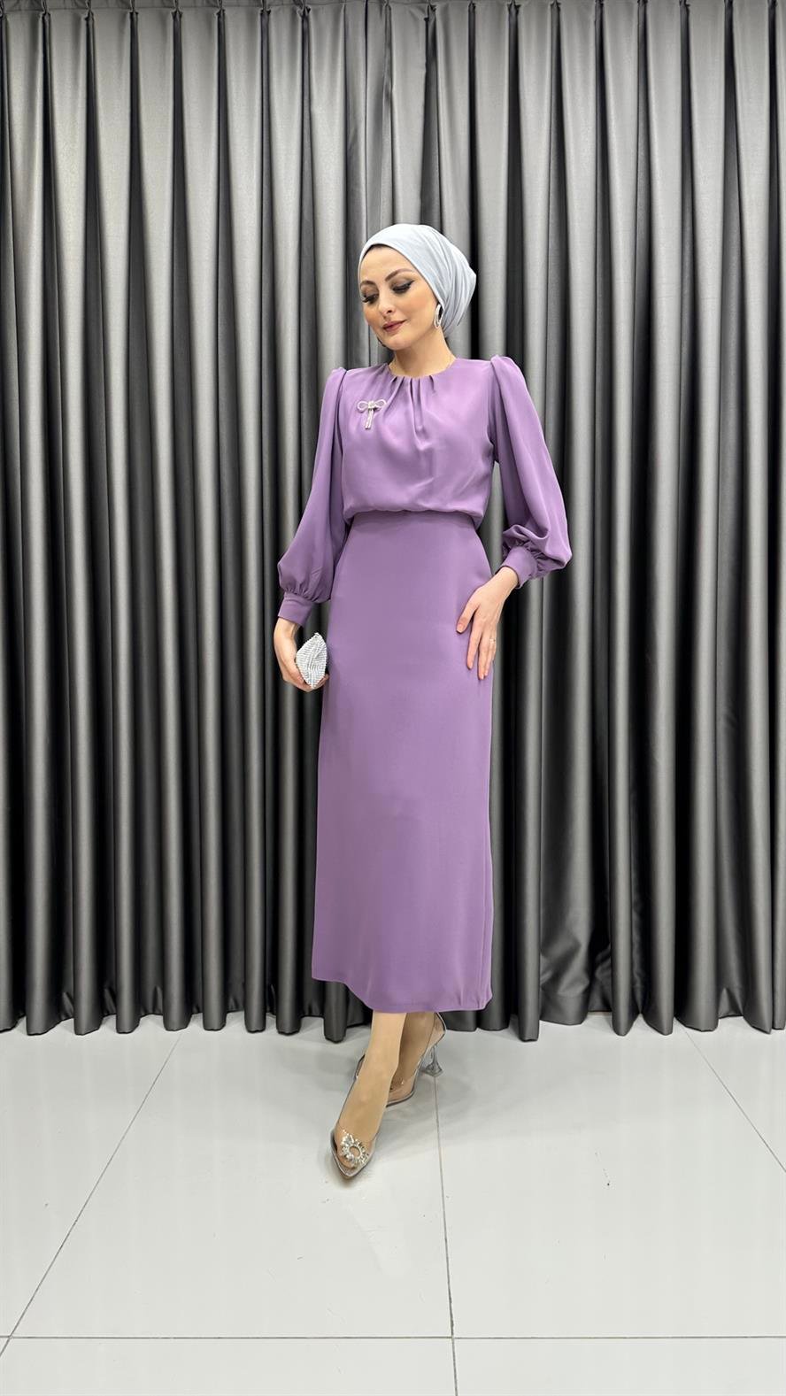 4784 S Bayan Elbise-Lila