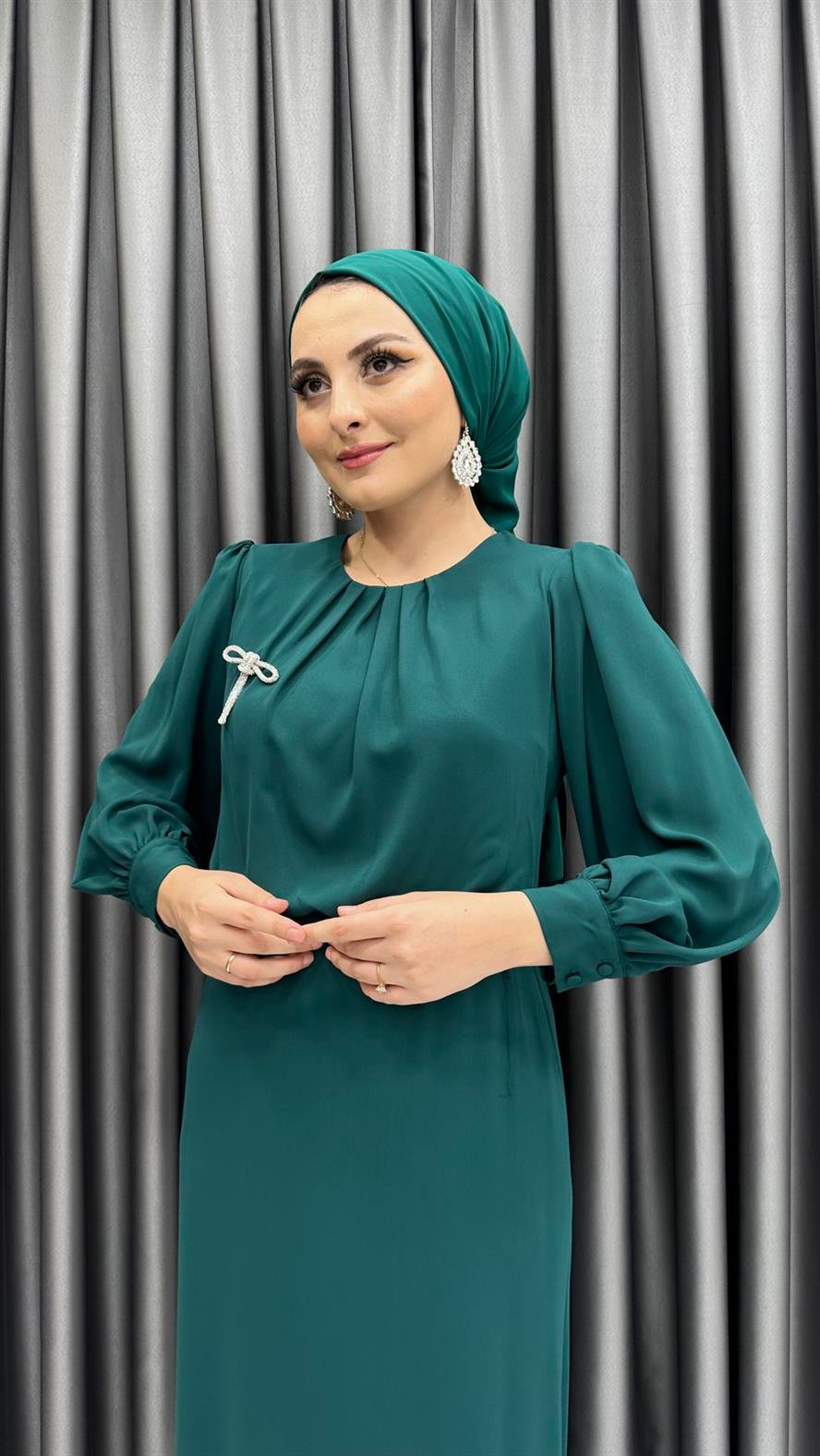 4784 S Bayan Elbise-Zümrüt